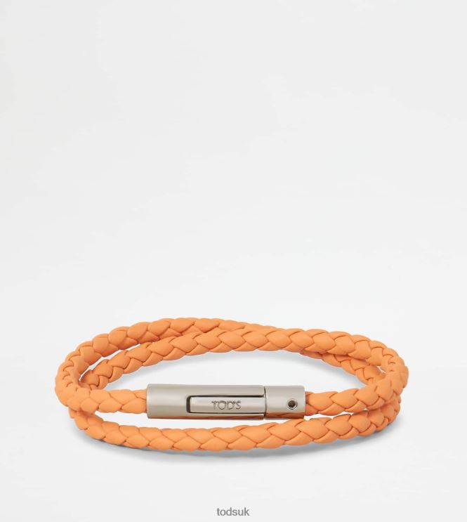 Tod's Men MyColors Bracelet in Leather 602L841052 Orange
