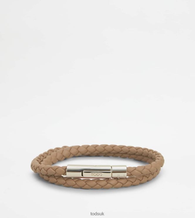 Tod's Men MyColors Bracelet in Leather 602L841054 Beige