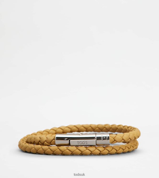 Tod's Men MyColors Bracelet in Leather 602L841056 Yellow