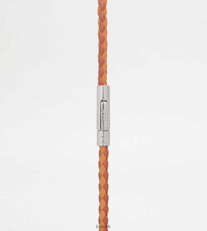 Tod's Men MyColors Bracelet in Leather 602L841057 Orange/Brown