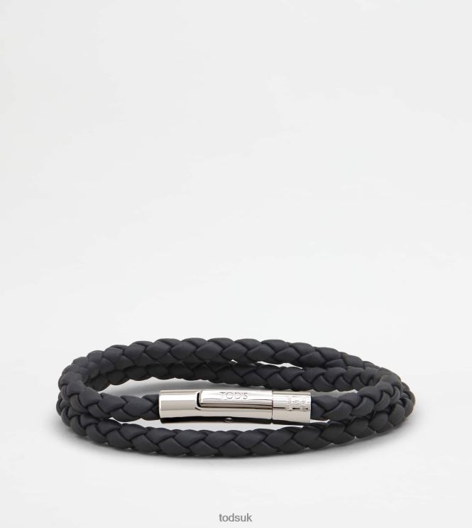 Tod's Men MyColors Bracelet in Leather 602L841060 Black