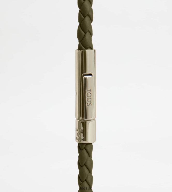 Tod's Men MyColors Bracelet in Leather 602L841061 Green