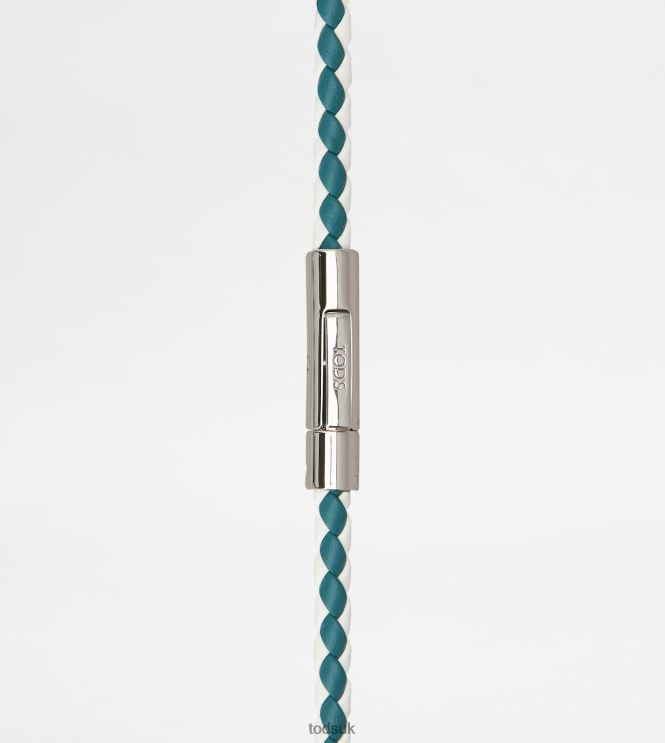 Tod's Men MyColors Bracelet in Leather 602L841063 White/Green