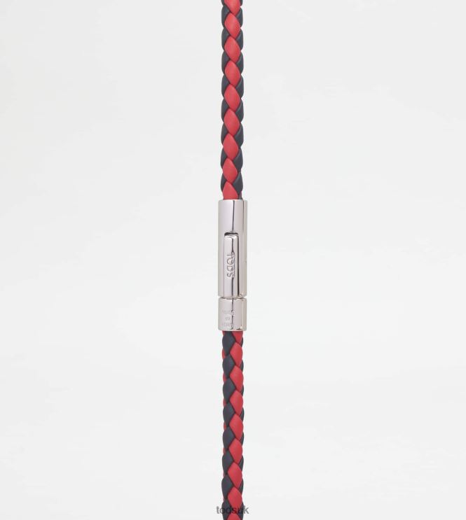 Tod's Men MyColors Bracelet in Leather 602L841064 Black/Red
