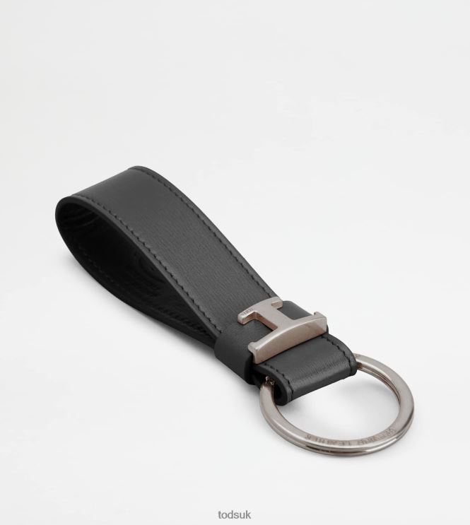 Tod's Men Key Holder in Leather 602L841044 Brown