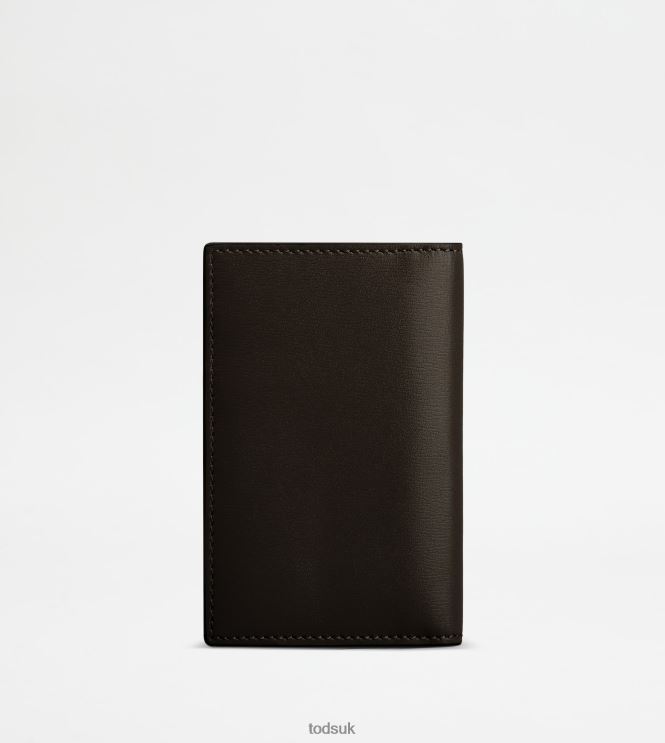 Tod's Men Card Holder in Leather 602L841024 Brown