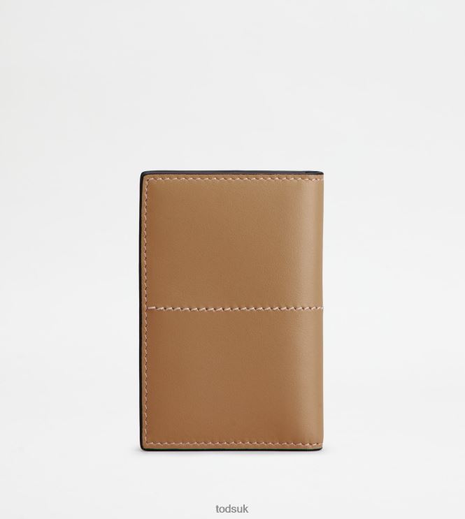 Tod's Men Credit Card Holder in Leather 602L841021 Brown