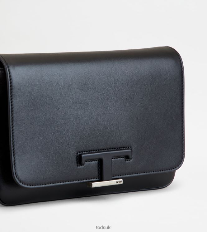 Tod's Men T Timeless Belt Bag Mini in Leather 602L84983 Black