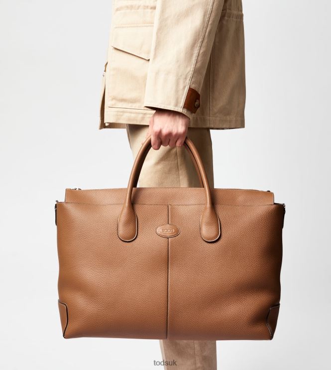 Tod's Men Di Bag in Leather Large 602L84990 Brown