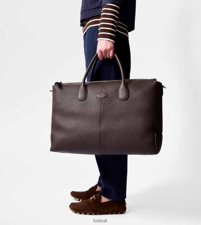 Tod's Men Di Bag in Leather Large 602L84991 Brown
