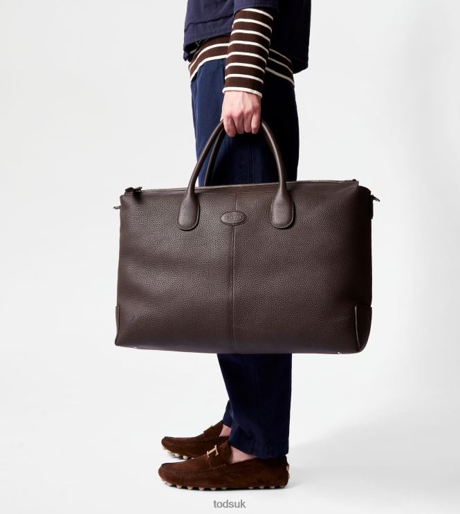 Tod's Men Di Bag in Leather Large 602L84992 Black
