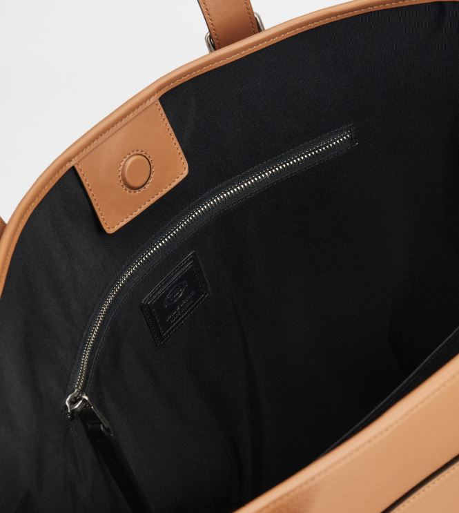 Tod's Men Shopping Bag in Leather Medium 602L841005 Brown