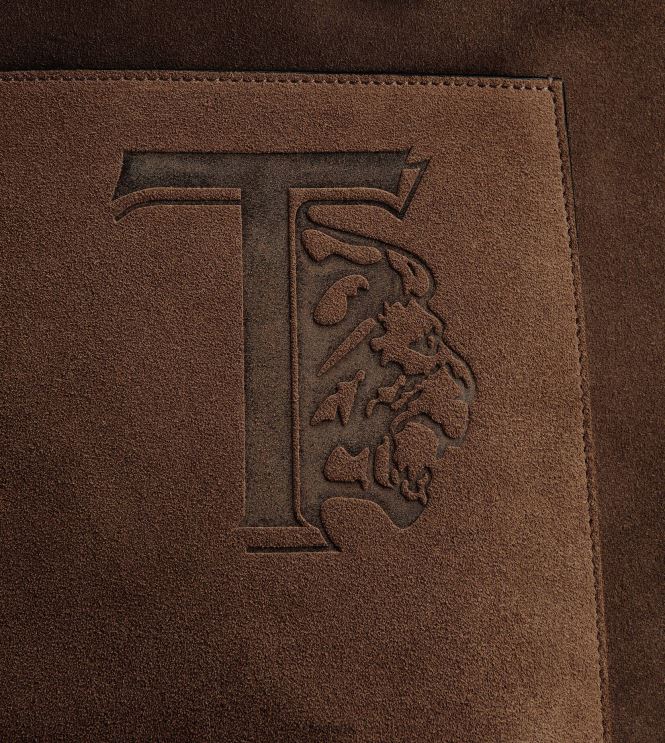 Tod's Men Shopping Bag in Suede Medium 602L841007 Brown