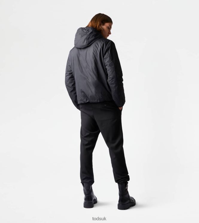 Tod's Men Padded Windbreaker 602L841114 Black