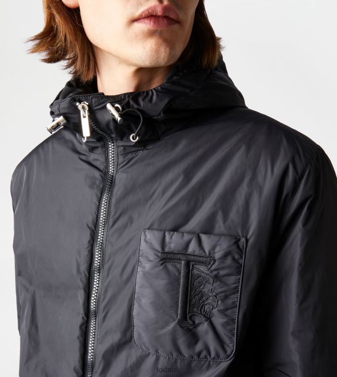 Tod's Men Padded Windbreaker 602L841114 Black