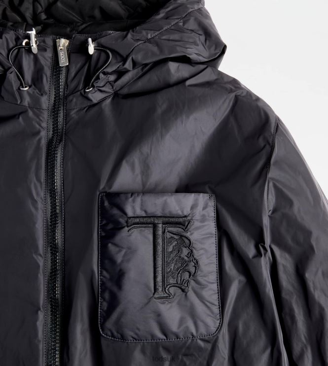 Tod's Men Padded Windbreaker 602L841114 Black