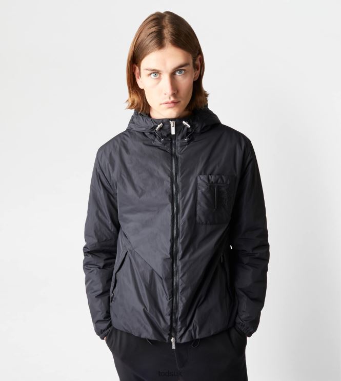 Tod's Men Padded Windbreaker 602L841114 Black