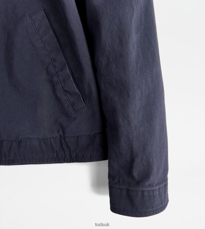Tod's Men Washed Jacket 602L841107 Blue