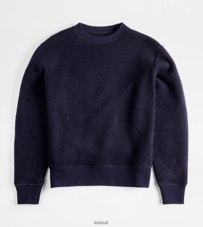 Tod's Men Cashmere Blend Sweatshirt 602L841132 Blue