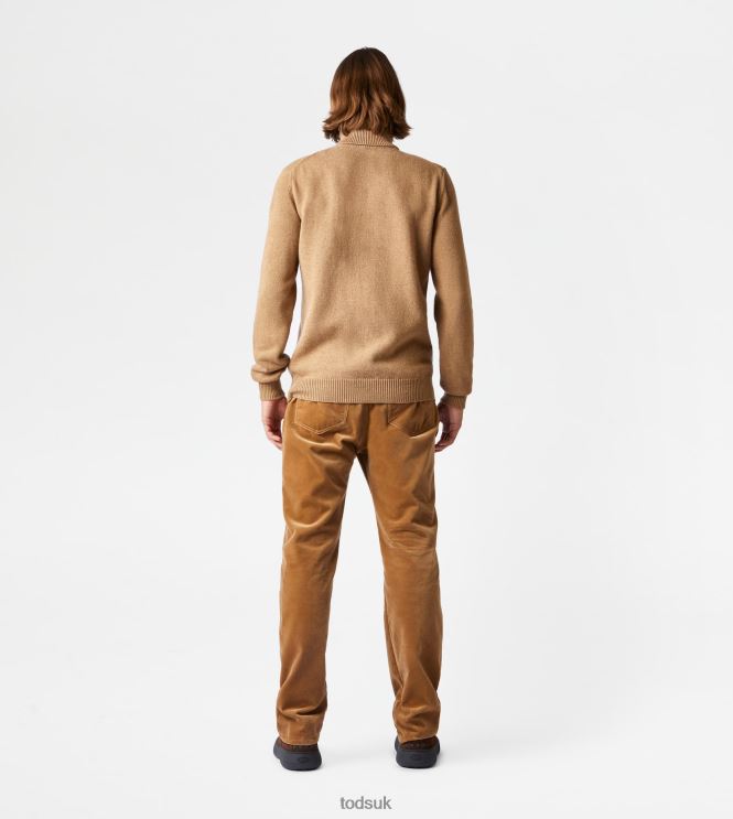 Tod's Men Cashmere Blend Turtleneck 602L841127 Beige