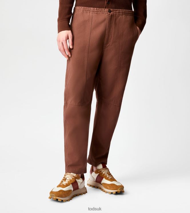 Tod's Men Baggy Pants 602L841089 Brown