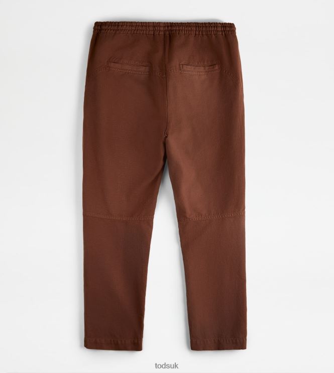 Tod's Men Baggy Pants 602L841089 Brown