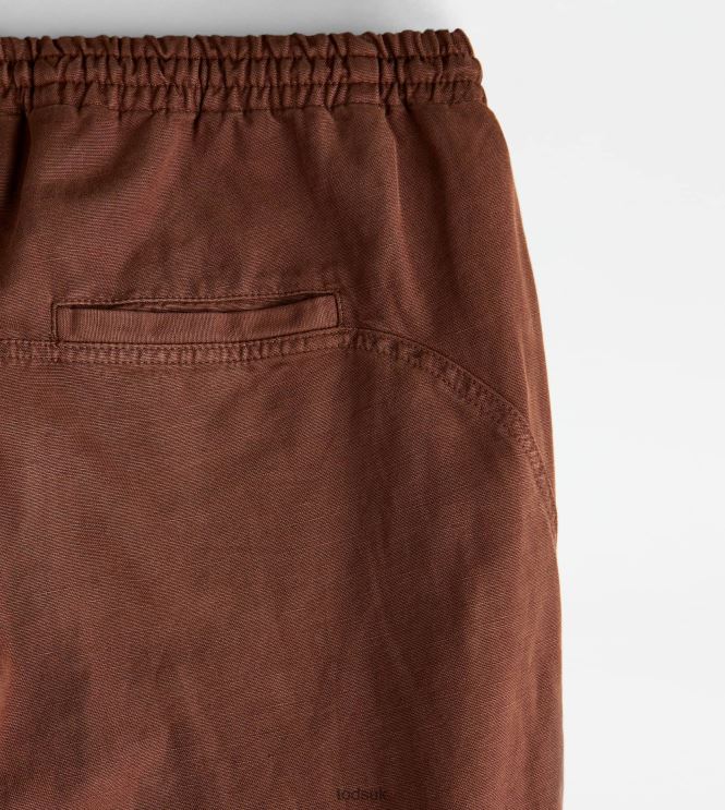 Tod's Men Baggy Pants 602L841089 Brown