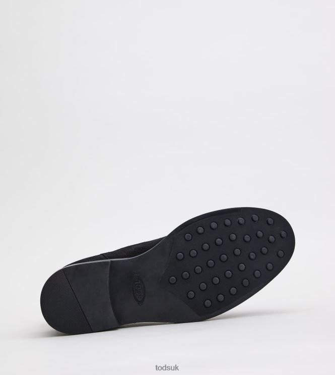 Tod's Men Ankle Boots in Suede 602L84809 Black
