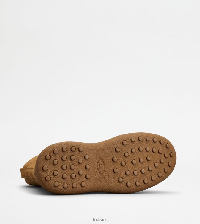 Tod's Men W. G. Lace-up Ankle Boots in Suede 602L84793 Brown