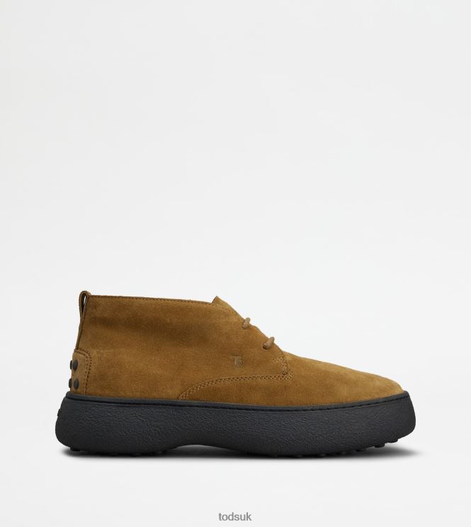 Tod's Men W. G. Desert Boots in Suede 602L84785 Brown