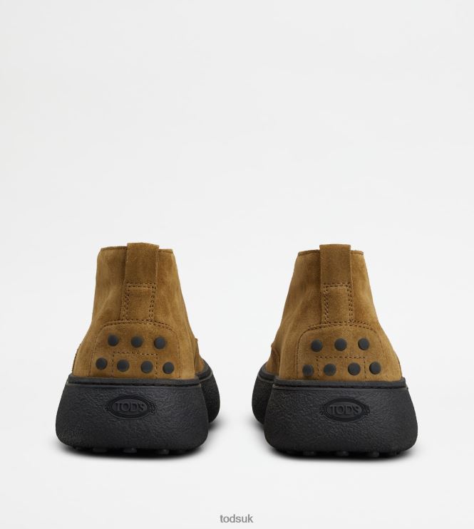 Tod's Men W. G. Desert Boots in Suede 602L84785 Brown