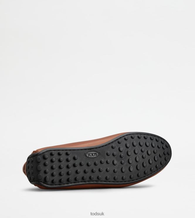 Tod's Men City Gommino Driving Shoes in Leather 602L84751 Brown