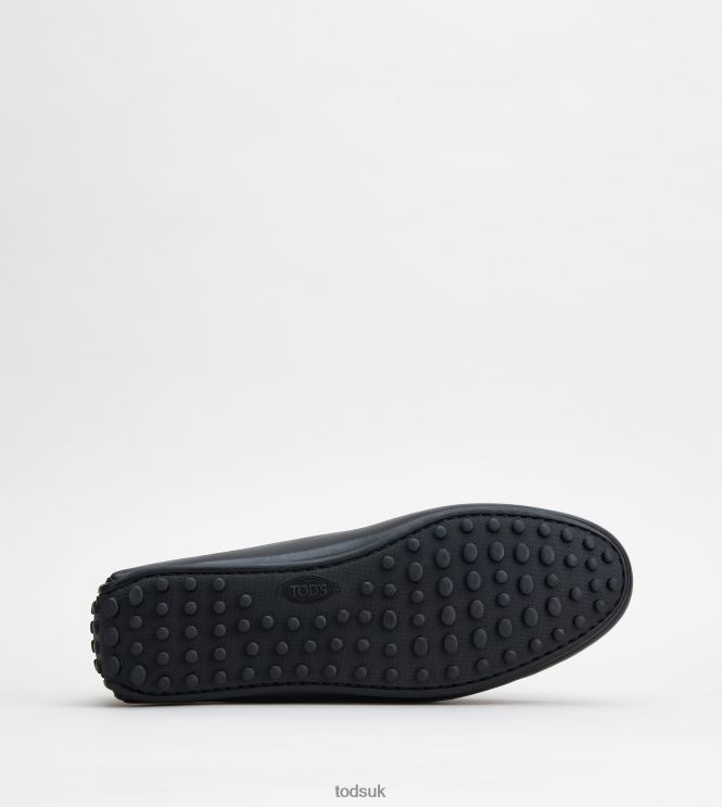 Tod's Men City Gommino Driving Shoes in Leather 602L84767 Black