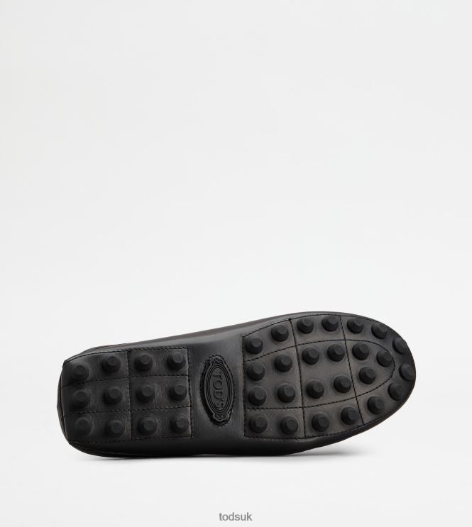 Tod's Men Gommino Bubble Mules in Leather 602L84721 Black