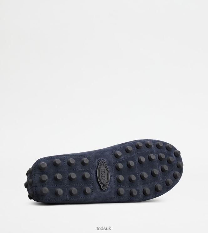 Tod's Men Gommino Bubble in Suede 602L84715 Blue/Grey