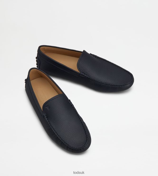 Tod's Men Gommino Driving Shoes in Leather 602L84727 Blue
