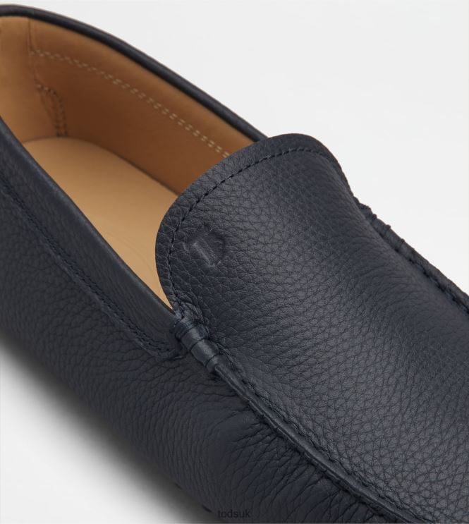 Tod's Men Gommino Driving Shoes in Leather 602L84727 Blue