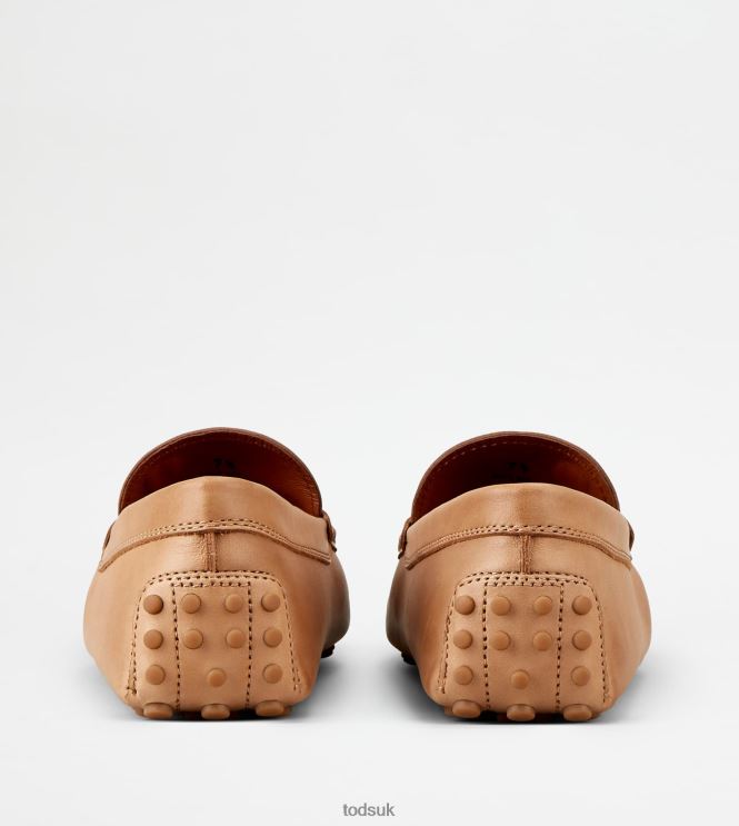 Tod's Men Gommino Driving Shoes in Leather 602L84729 Beige