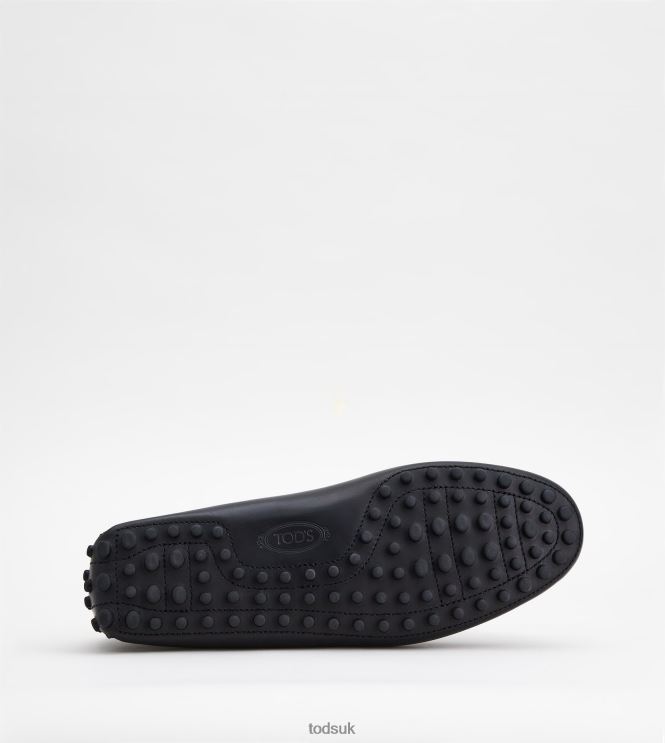 Tod's Men Gommino Driving Shoes in Leather 602L84740 Black