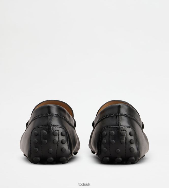Tod's Men Gommino Driving Shoes in Leather 602L84775 Black