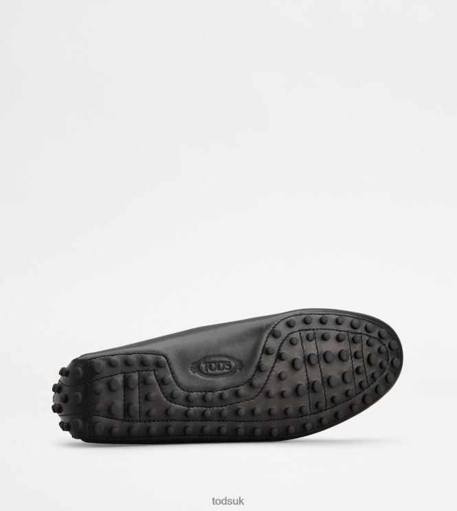 Tod's Men Gommino Driving Shoes in Leather 602L84775 Black