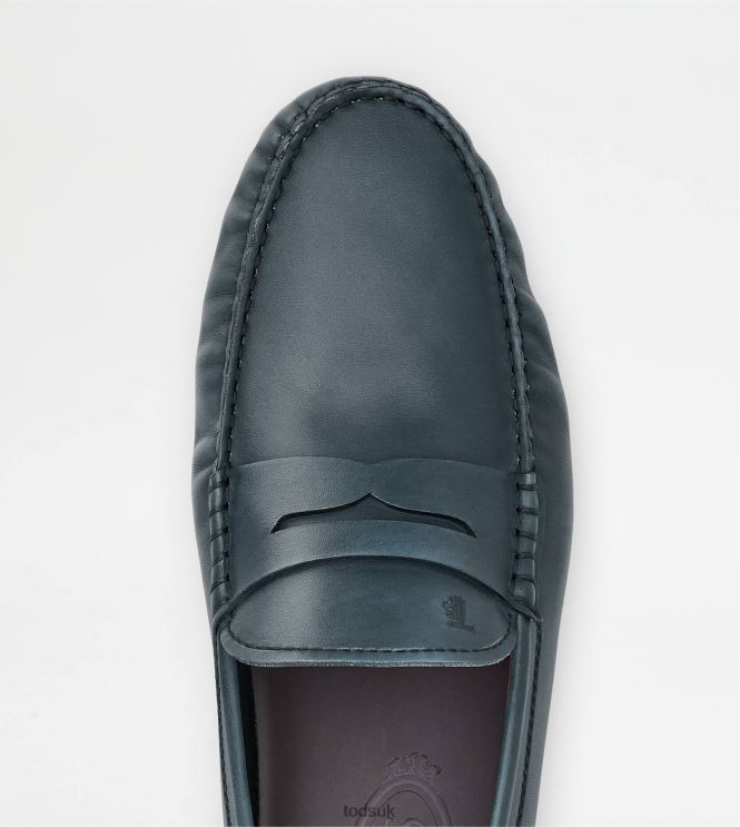 Tod's Men Gommino Driving Shoes in Leather 602L84778 Blue