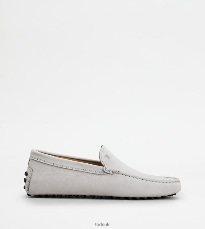 Tod's Men Gommino Driving Shoes in Nubuck 602L84764 Light Blue