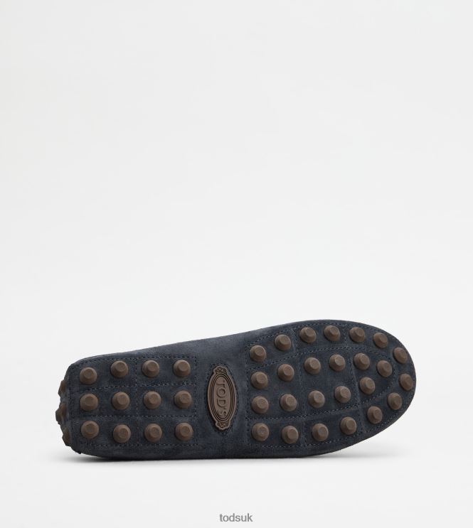 Tod's Men T Timeless Gommino Bubble in Suede 602L84719 Blue/Brown