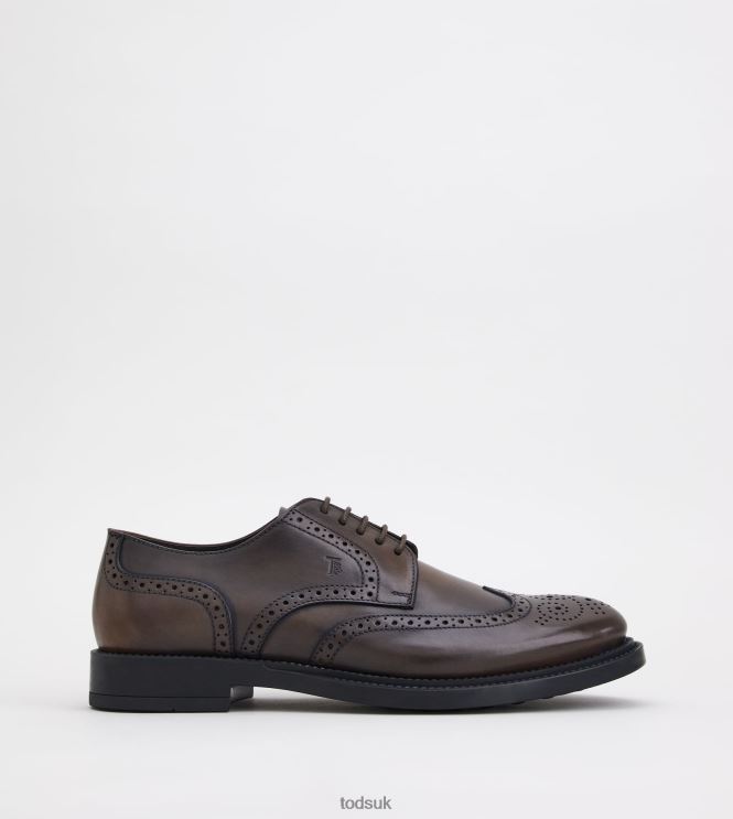 Tod's Men Lace-ups in Leather 602L84820 Brown