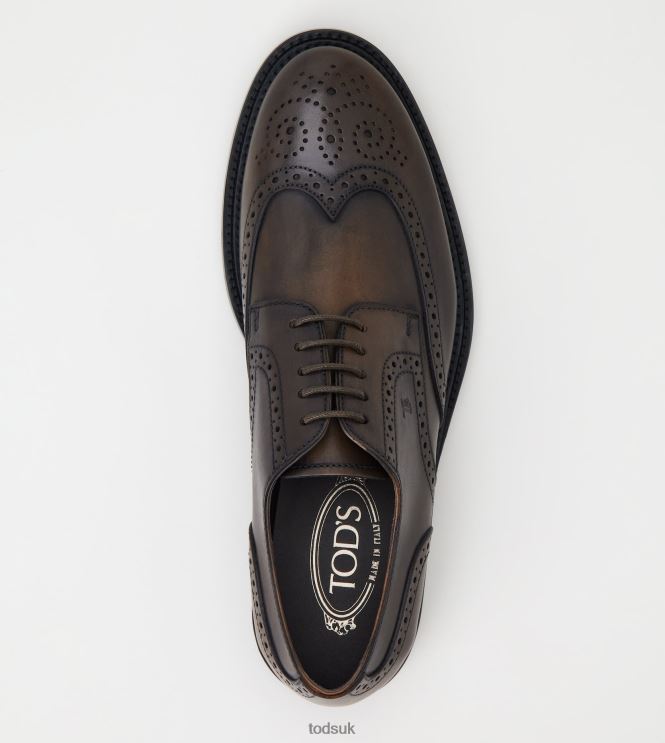 Tod's Men Lace-ups in Leather 602L84820 Brown