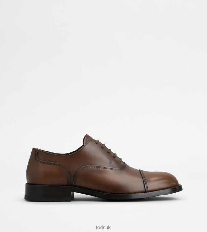 Tod's Men Lace-ups in Leather 602L84825 Brown