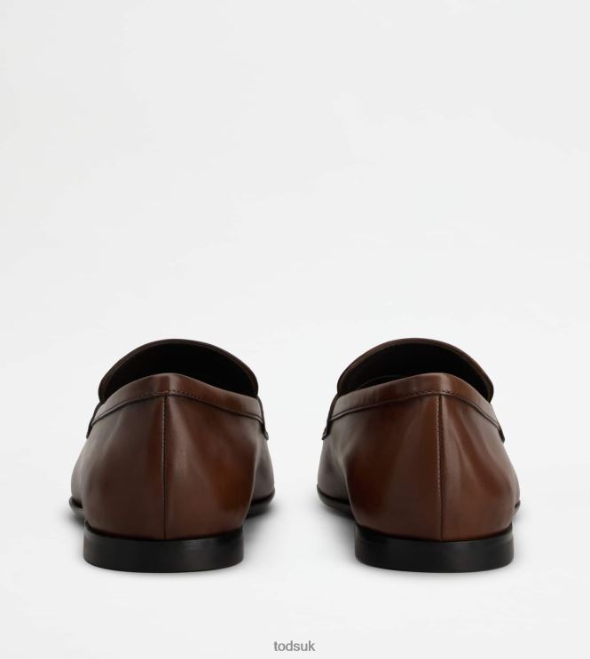 Tod's Men Loafers in Leather 602L84657 Brown