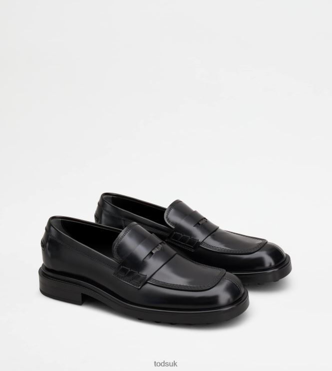 Tod's Men Loafers in Leather 602L84668 Black