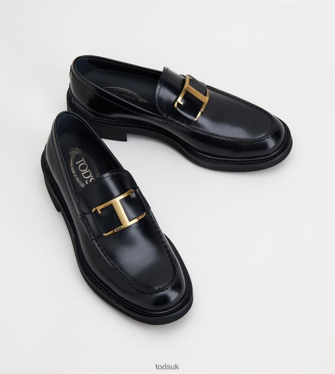 Tod's Men Loafers in Leather 602L84671 Black
